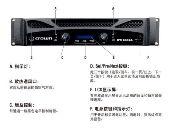CROWN皇冠 XTI4002A純后級(jí)功放 功率放大器